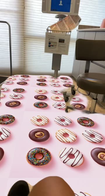 Preview for a Spotlight video that uses the I NEED DONUTS Lens