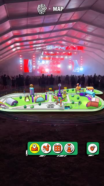 Preview for a Spotlight video that uses the Lollapalooza Paris AR compass Lens