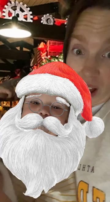 Preview for a Spotlight video that uses the Santa Claus Lens