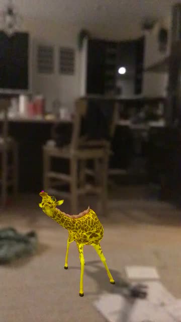 Preview for a Spotlight video that uses the Crazy Giraffe Lens