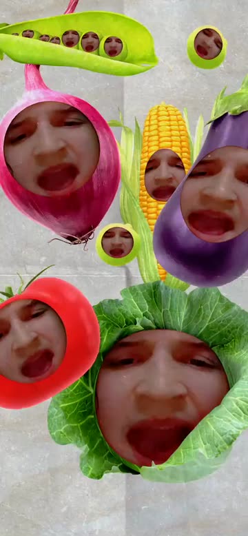 Preview for a Spotlight video that uses the Veggie Medley Lens