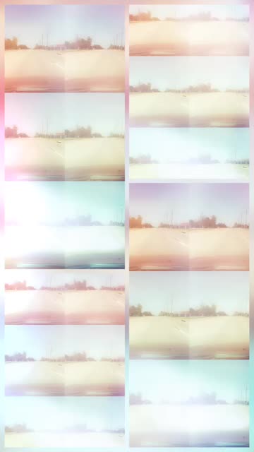 Preview for a Spotlight video that uses the Collage with Flares Lens