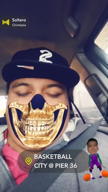 Preview for a Spotlight video that uses the Golden Skull Lens
