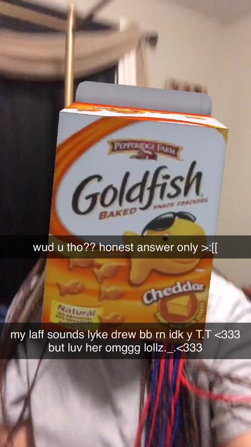 Preview for a Spotlight video that uses the Goldfish Head Lens