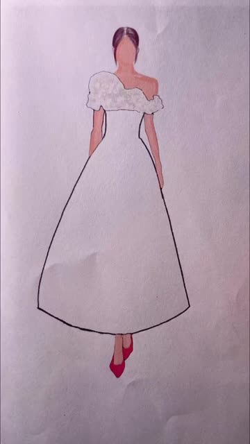 easy fashion dress drawing 900+ Easy fashion illustration ideas