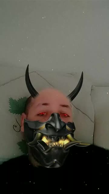 Preview for a Spotlight video that uses the Oni Mask Lens