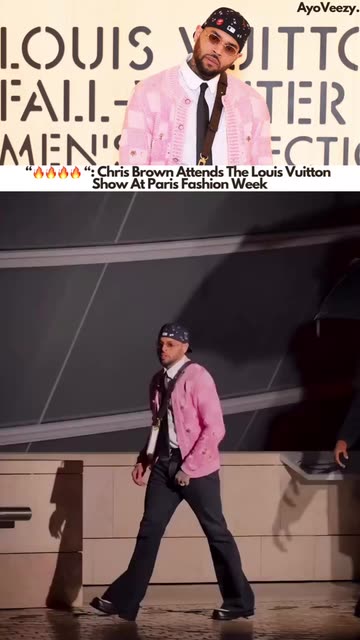 : Chris Brown Attends The Louis Vuitton Show At Paris Fashion  Week #chrisbrown #parisfashionweek