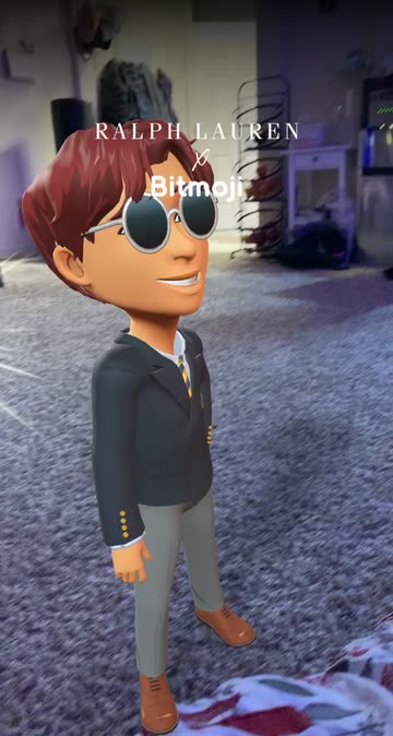 Preview for a Spotlight video that uses the RL x Bitmoji: DB Blazer Lens
