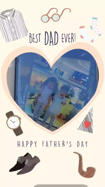 Preview for a Spotlight video that uses the Best Dad Ever! Lens