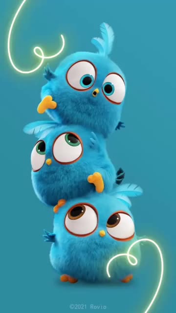 Preview for a Spotlight video that uses the Angry Bird Blue Lens
