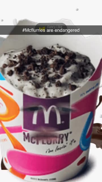 Preview for a Spotlight video that uses the mc flurry oreo Lens