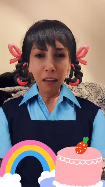 Preview for a Spotlight video that uses the Cute Hoodie Lens