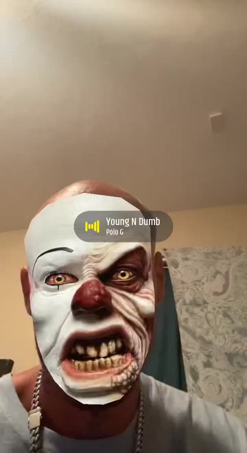 Preview for a Spotlight video that uses the Pennywise Clown Lens