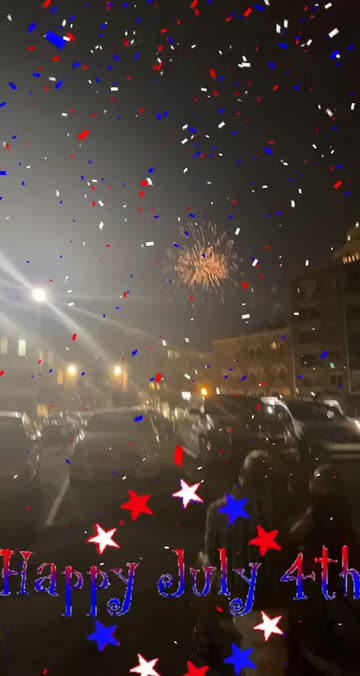 Preview for a Spotlight video that uses the Fourth Of July Lens