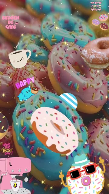 Preview for a Spotlight video that uses the Donuts Lens
