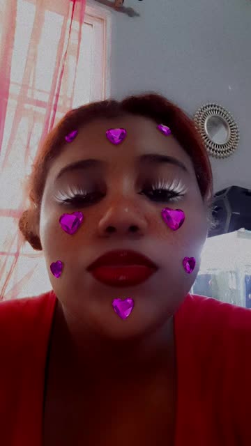 Preview for a Spotlight video that uses the Diamond Heart Spots Lens