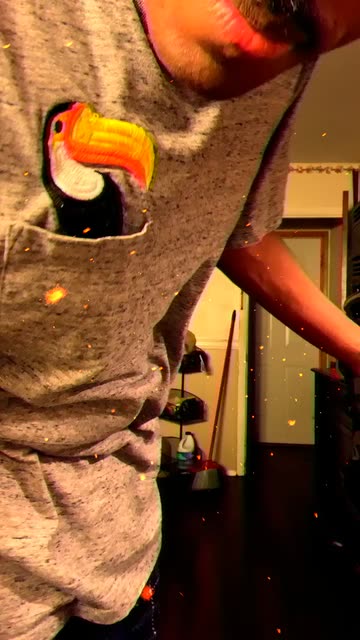Preview for a Spotlight video that uses the Flames VHS Lens
