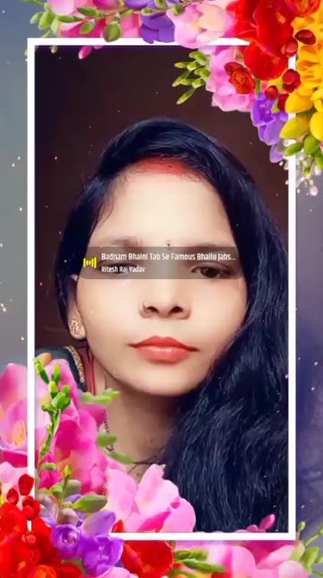 Preview for a Spotlight video that uses the Flower Frame Lens