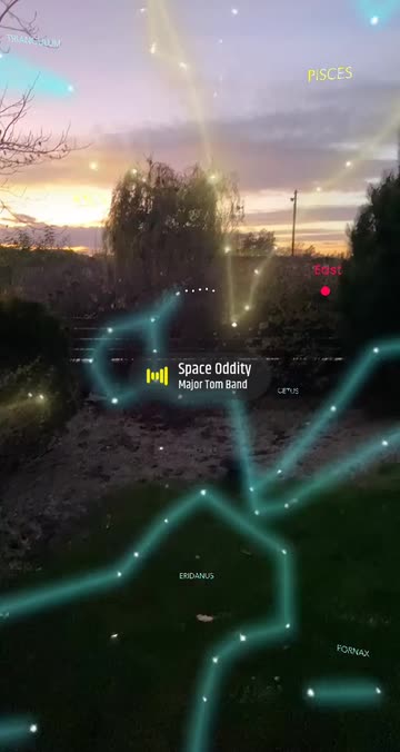 Preview for a Spotlight video that uses the Sky Map Lens