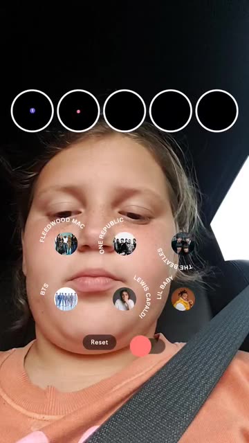Preview for a Spotlight video that uses the Top 5 Artists Lens