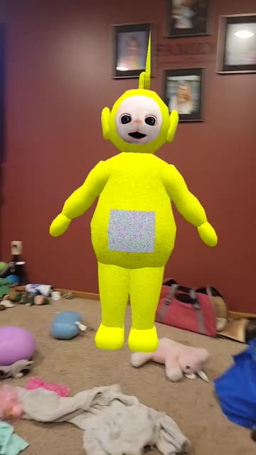 Preview for a Spotlight video that uses the Laalaa Teletubbies Lens
