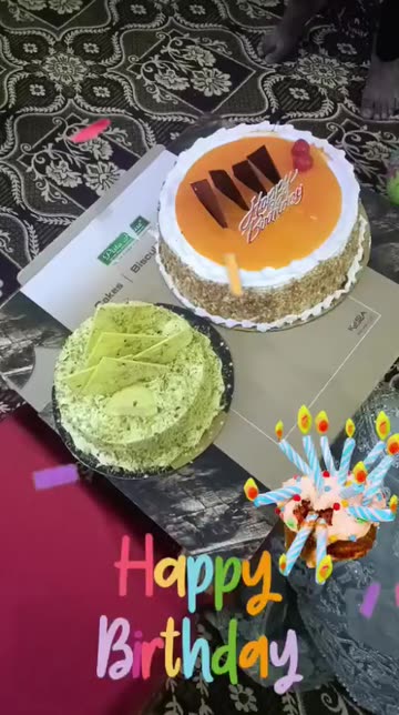 Preview for a Spotlight video that uses the Happy birthday Lens