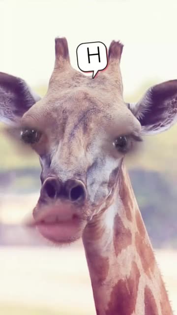 Preview for a Spotlight video that uses the Funny Giraffe Lens