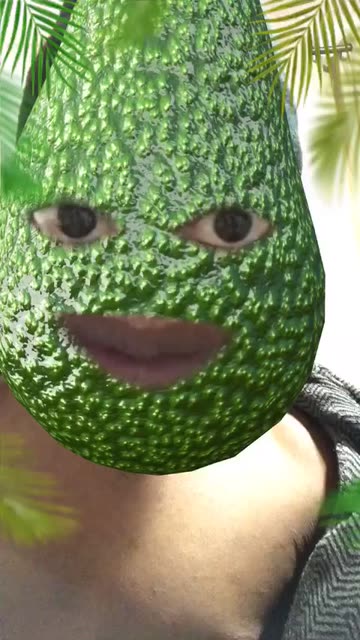 Preview for a Spotlight video that uses the Avacado Lens