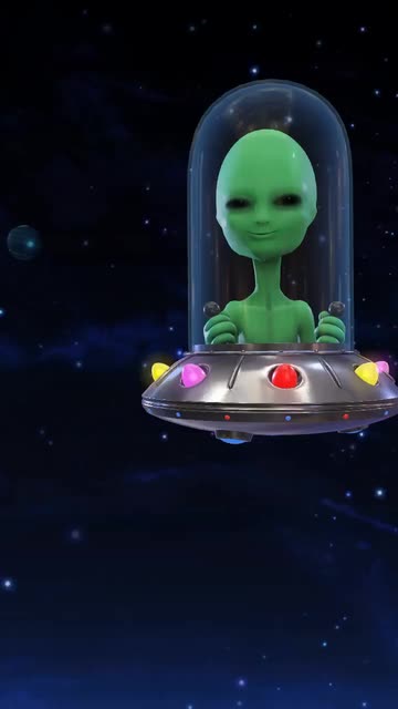 Preview for a Spotlight video that uses the Flying Alien Lens