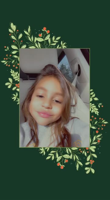 Preview for a Spotlight video that uses the Green Holiday Frame Lens