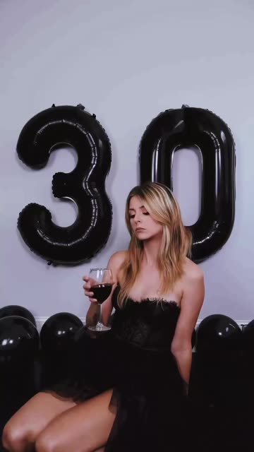 30th birthday black dress 30, Flirty and Thriving
