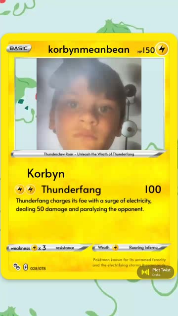 pokemon card creator unblocked Korbyn's Thunderfang Pokémon Design Poké Card Creator Pack |