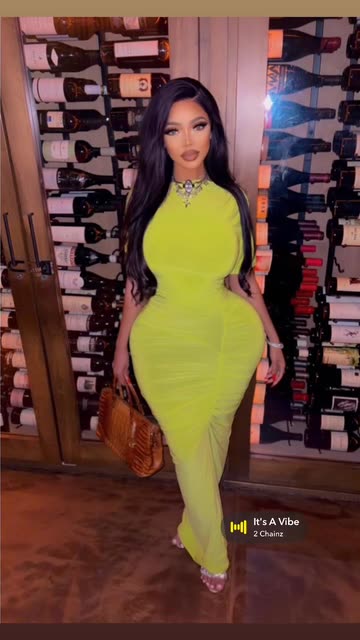 Brittney Trinity Slays in Neon Green Dress