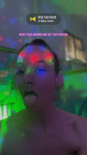 Preview for a Spotlight video that uses the nose piercing Lens