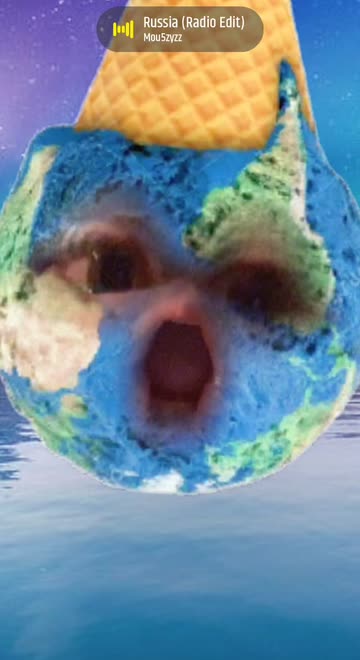 Preview for a Spotlight video that uses the Earth Ice Cream Lens