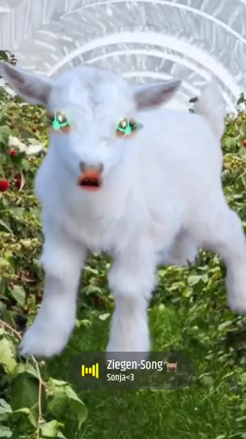 Preview for a Spotlight video that uses the Baby Goat Face Lens