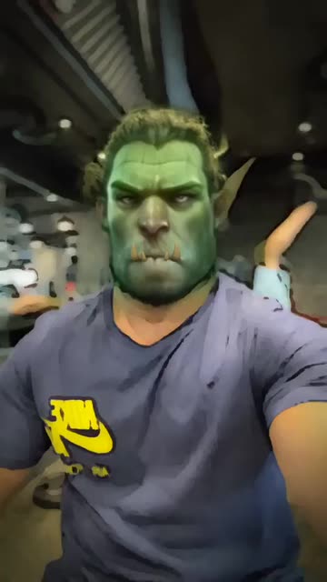 Preview for a Spotlight video that uses the Orc Character Lens