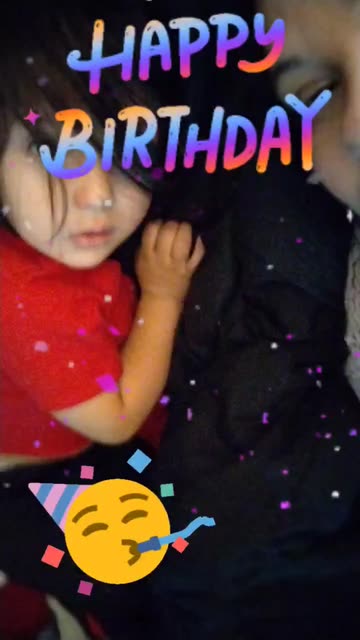 Preview for a Spotlight video that uses the Happy Birthday Lens