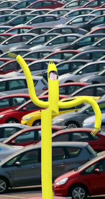 Preview for a Spotlight video that uses the Dancing Tube Man Lens