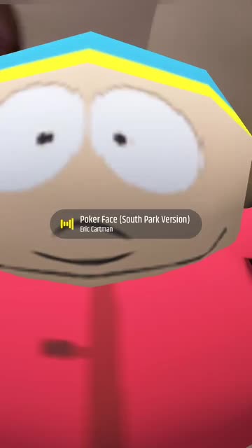 Preview for a Spotlight video that uses the Eric Cartman Lens