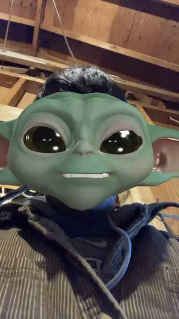 Preview for a Spotlight video that uses the Baby Yoda Lens