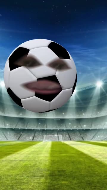Preview for a Spotlight video that uses the Soccer Head Lens
