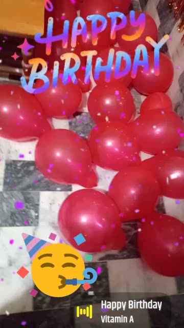 Preview for a Spotlight video that uses the Happy Birthday Lens