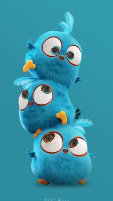 Preview for a Spotlight video that uses the Angry Bird Blue Lens