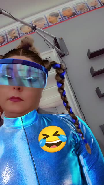 Preview for a Spotlight video that uses the Blue Cyber Look Lens