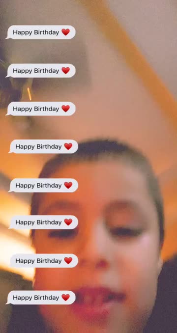 Preview for a Spotlight video that uses the Happy Birthday Lens