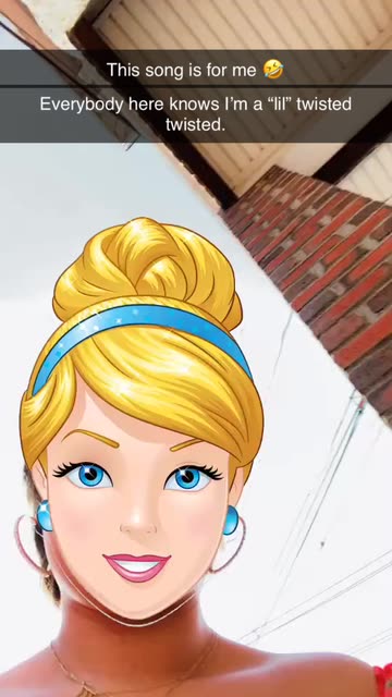Preview for a Spotlight video that uses the Cinderella Face Me Lens