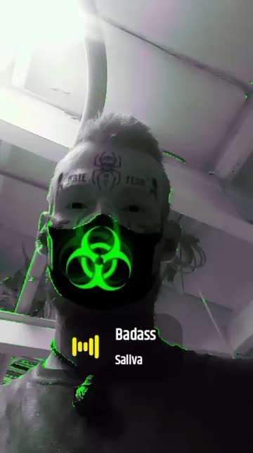 Preview for a Spotlight video that uses the Toxic Tattoos Lens