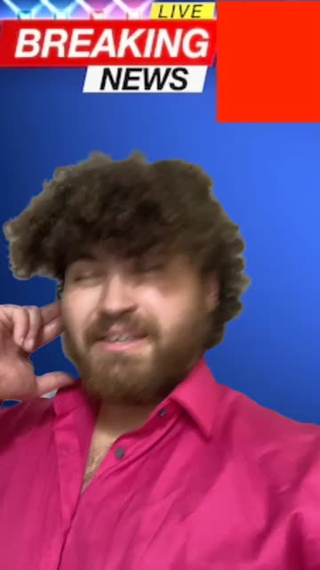 Preview for a Spotlight video that uses the breaking news face Lens
