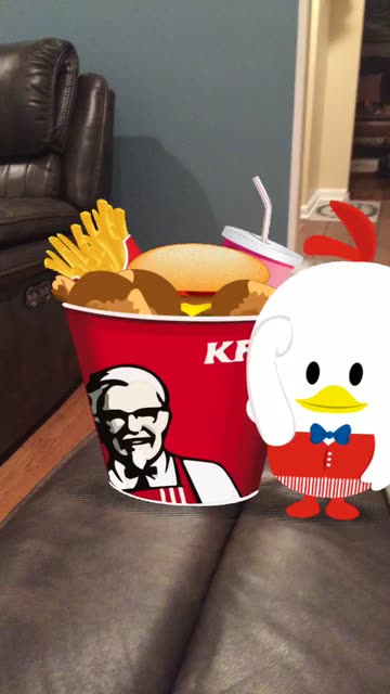 Preview for a Spotlight video that uses the KFC Lens
